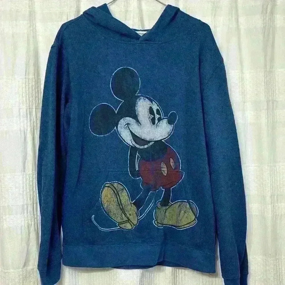 Disney Parks Authentic Original Mickey Mouse hooded fleece sweatshirt - Picture 1 of 5